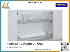 Kệ chén bát đĩa cố định 2 tầng Eurogold EPS700 - 700mm - Inox 304